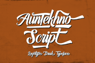 Auntekhno Script: A Bold Handwritten Font for Modern Brands