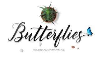 Butterflies Script: A Fresh Take on Modern Calligraphy