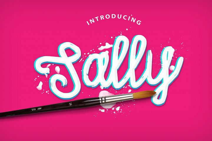 Sally Script: A Hand Painted Script Font for Authentic Branding
